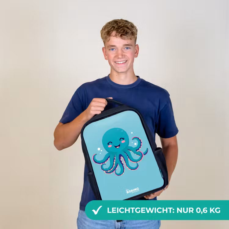Octopus - Water - Blauw Rugzak - Zwart middel -sfeer7_DE