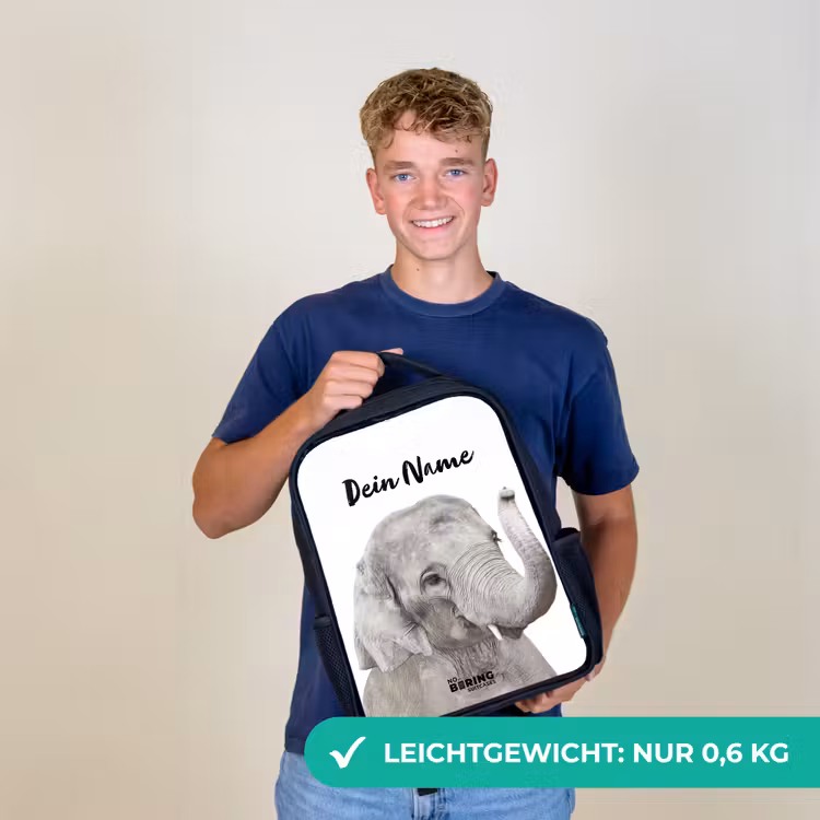 Oscar Olifant Rugzak - Zwart middel -sfeer7_DE