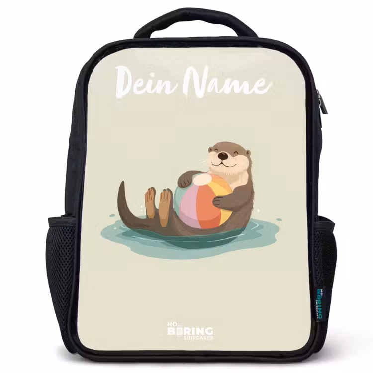 Otter - Strandbal - Water Rugzak - Zwart middel -3d