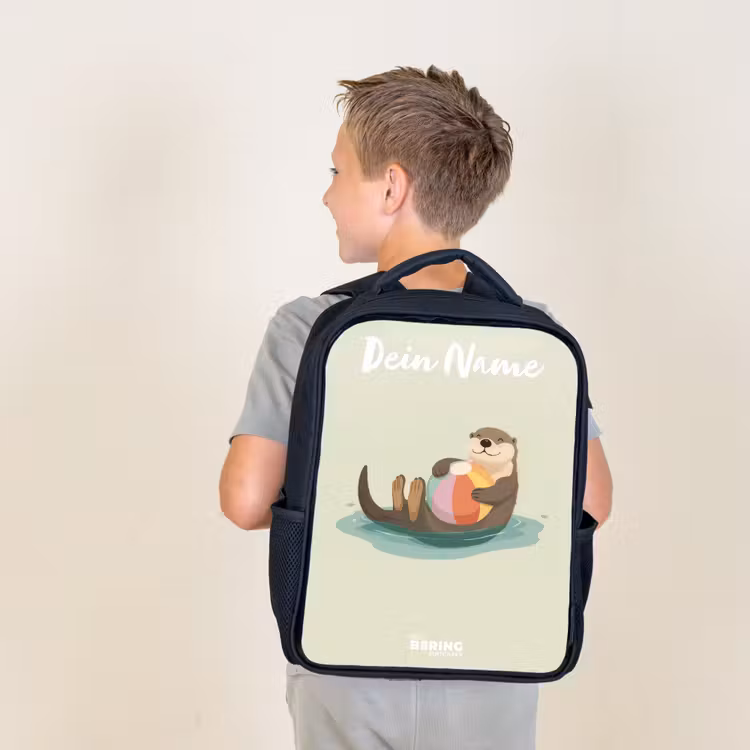 Otter - Strandbal - Water Rugzak - Zwart middel -sfeer2