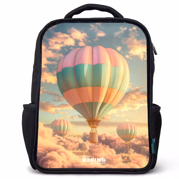 Pastel skyliner Rugzak - Zwart middel -3d