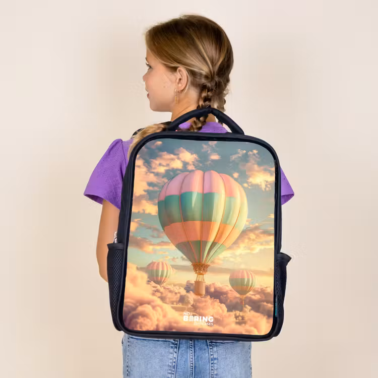 Pastel skyliner Rugzak - Zwart middel -sfeer5