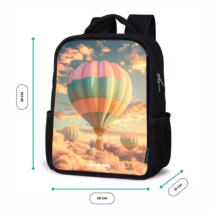 Pastel skyliner Rugzak - Zwart middel -productfoto_formaten