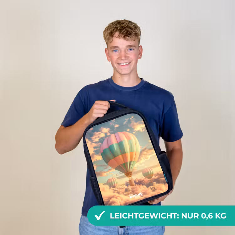Pastel skyliner Rugzak - Zwart middel -sfeer7_DE