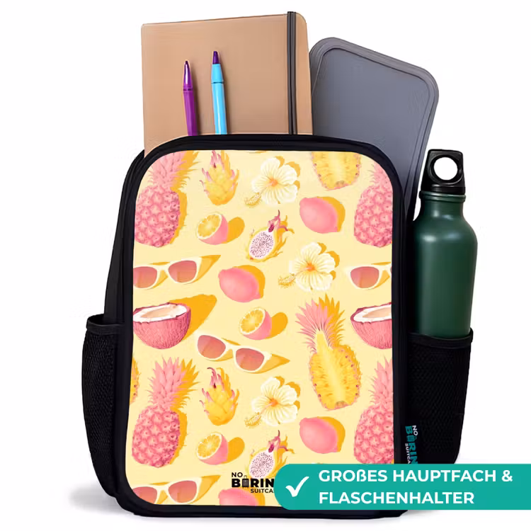 Pina colada Rugzak - Zwart middel -inhoud_DE