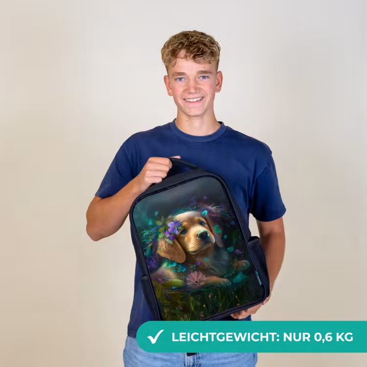 Polly Pup Rugzak - Zwart middel -sfeer7_DE