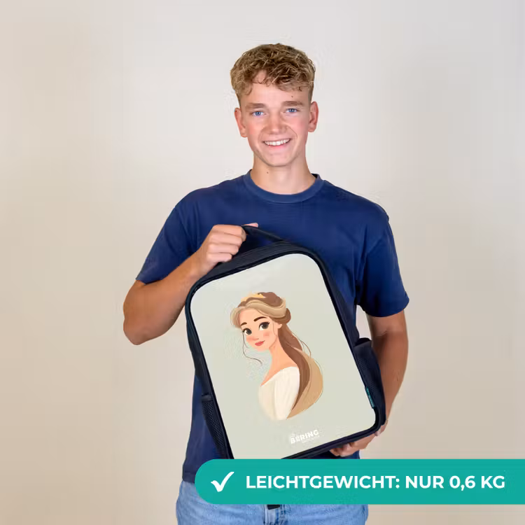 Prinses met een tiara - Groen Rugzak - Zwart middel -sfeer7_DE