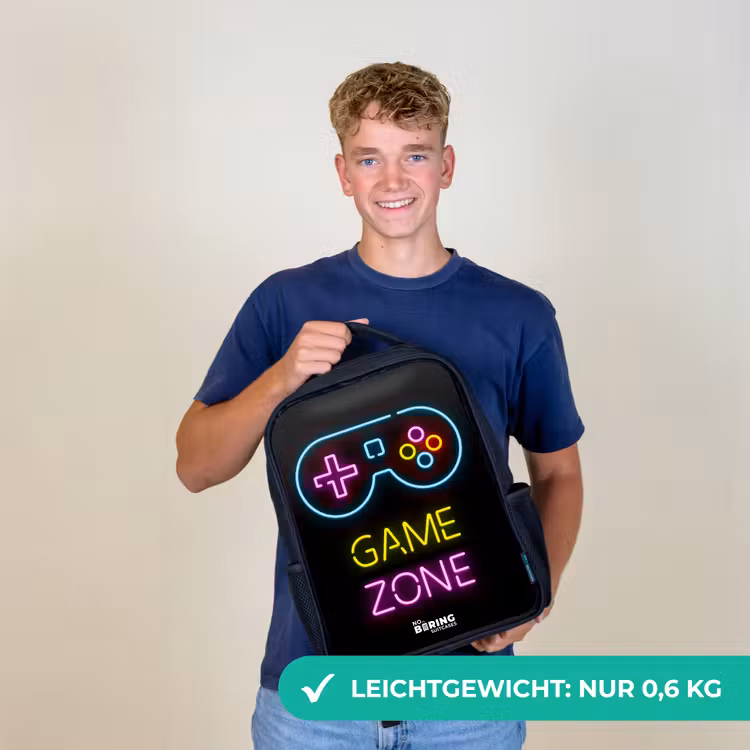 Qoute met neonkleuren Rugzak - Zwart middel -sfeer7_DE