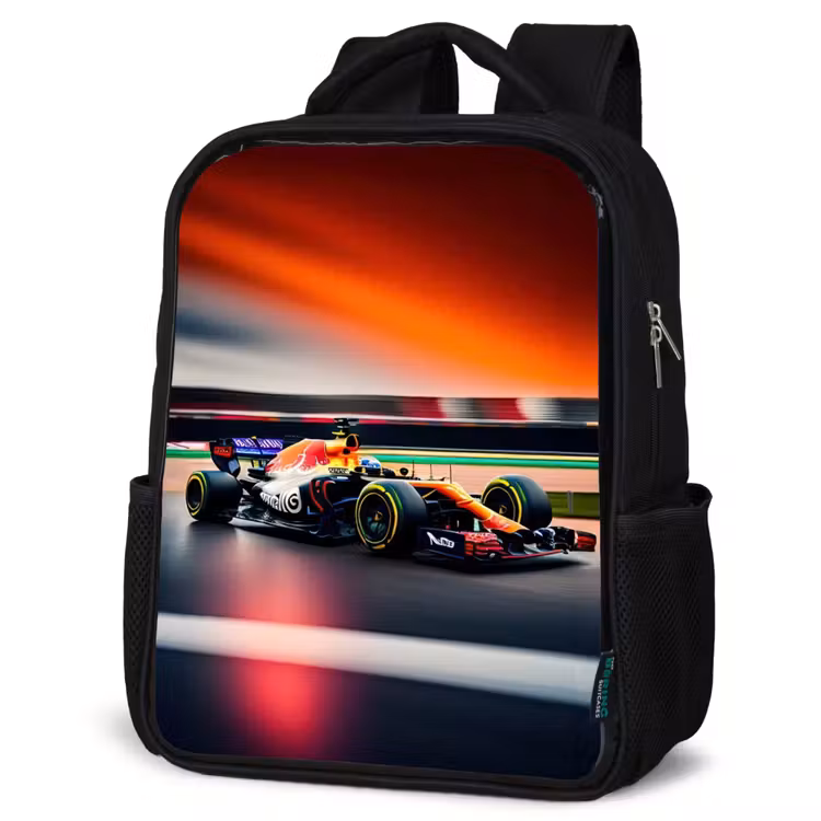 Furious F1 Rugzak - Zwart middel -schuin