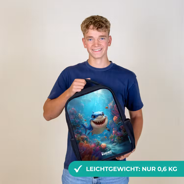 Rif - Koraal - Haai - Dier Rugzak - Zwart middel -sfeer7_DE