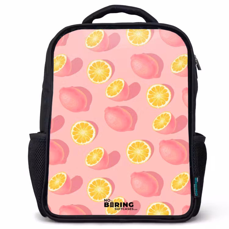 Pink limoncello Rugzak - Zwart middel -3d