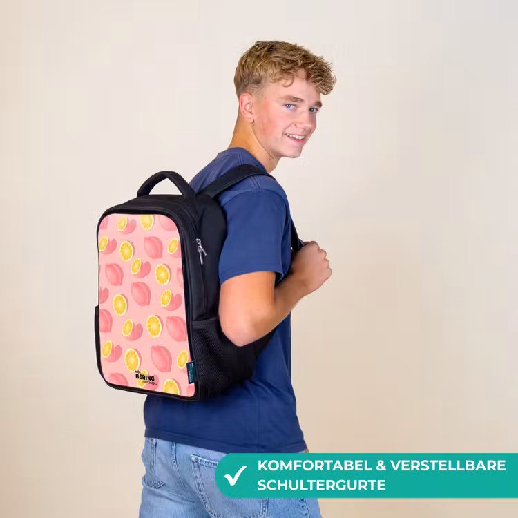 Pink limoncello Rugzak - Zwart middel -sfeer9_DE