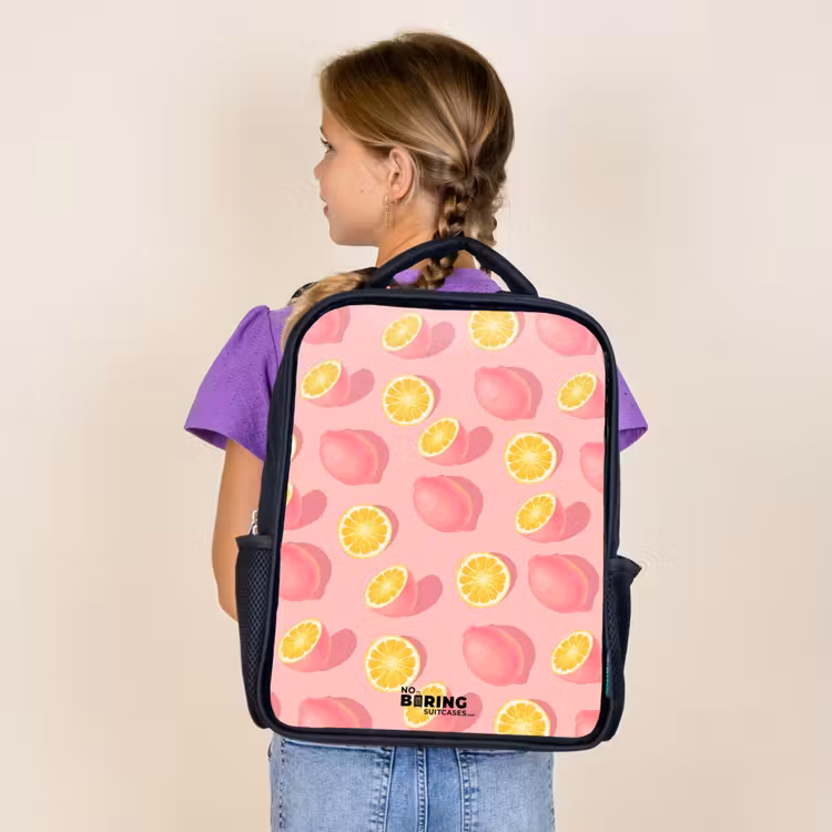 Pink limoncello Rugzak - Zwart middel -sfeer5