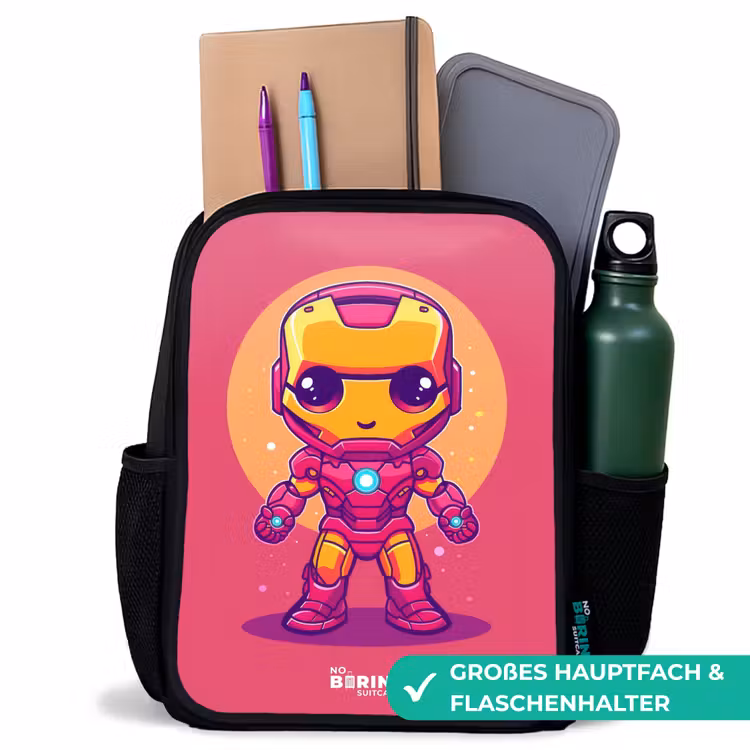 Roze ranger Rugzak - Zwart middel -inhoud_DE