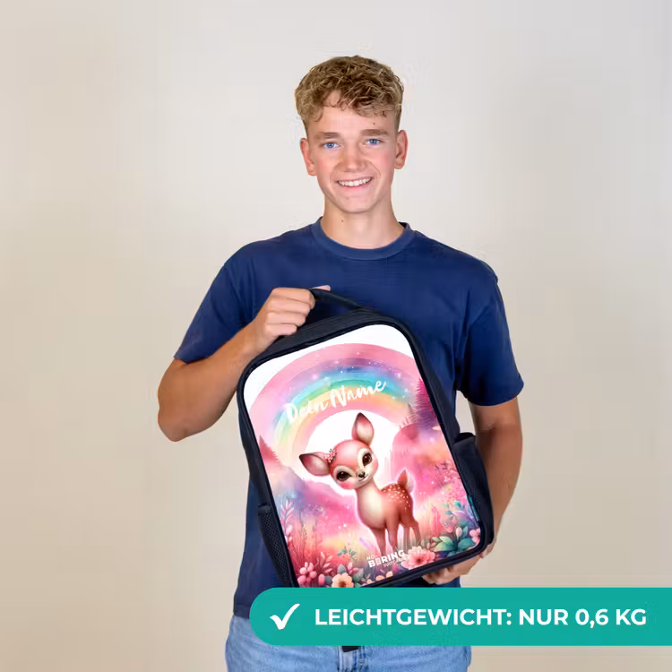 Roze reebokje Rugzak - Zwart middel -sfeer7_DE
