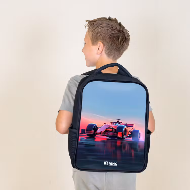 Rode racer Rugzak - Zwart middel -sfeer2