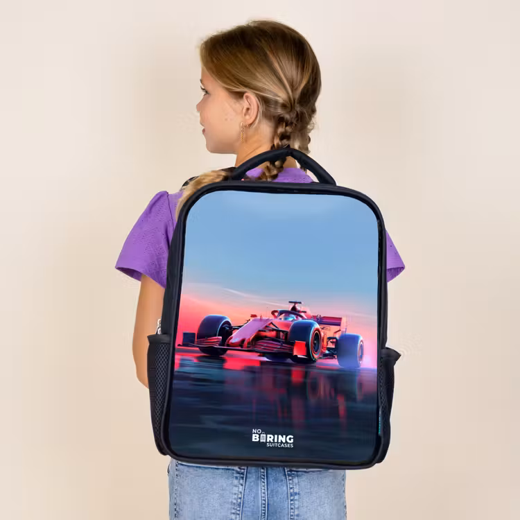 Rode racer Rugzak - Zwart middel -sfeer5