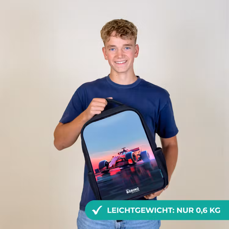 Rode racer Rugzak - Zwart middel -sfeer7_DE