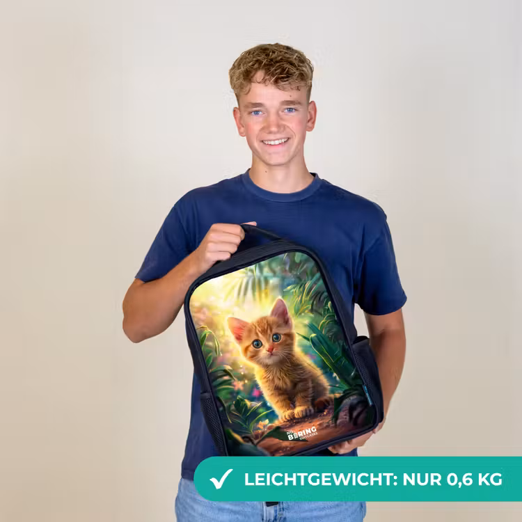 Kees kitten Rugzak - Zwart middel -sfeer7_DE