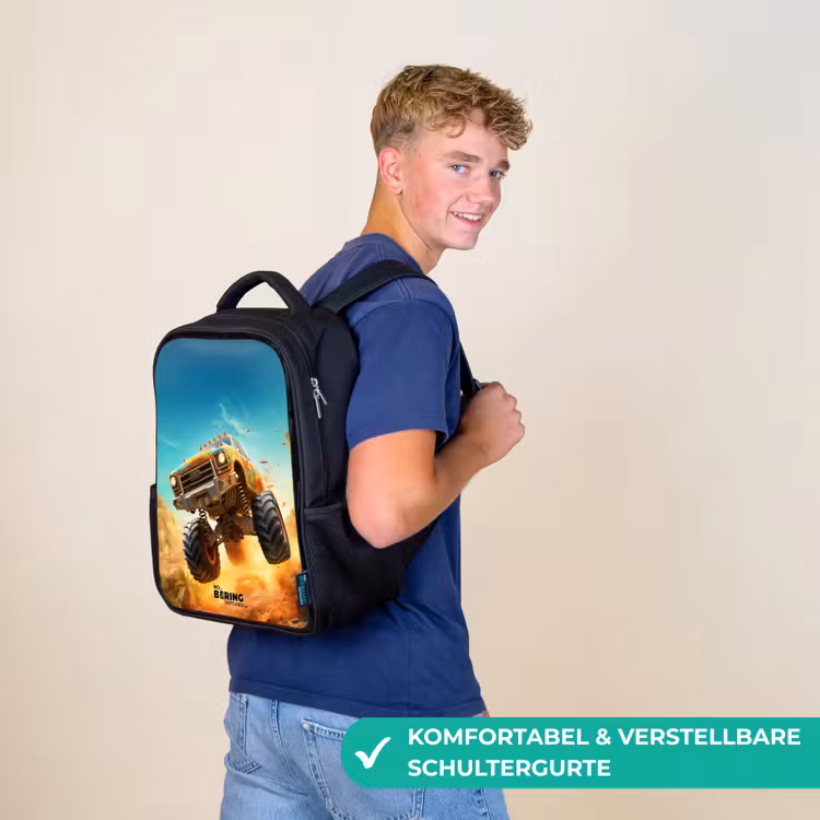 Zandsloper Rugzak - Zwart middel -sfeer9_DE