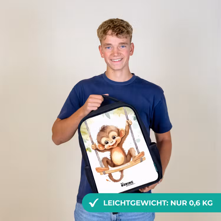 Schommelende grote aap Rugzak - Zwart middel -sfeer7_DE