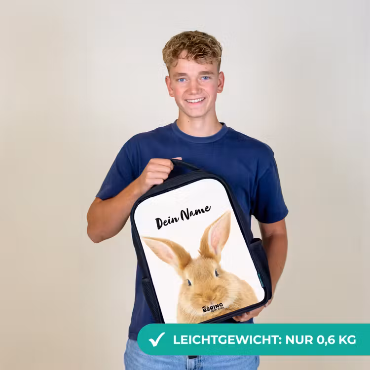 Snuffels met Tevreden Hoofd Rugzak - Zwart middel -sfeer7_DE