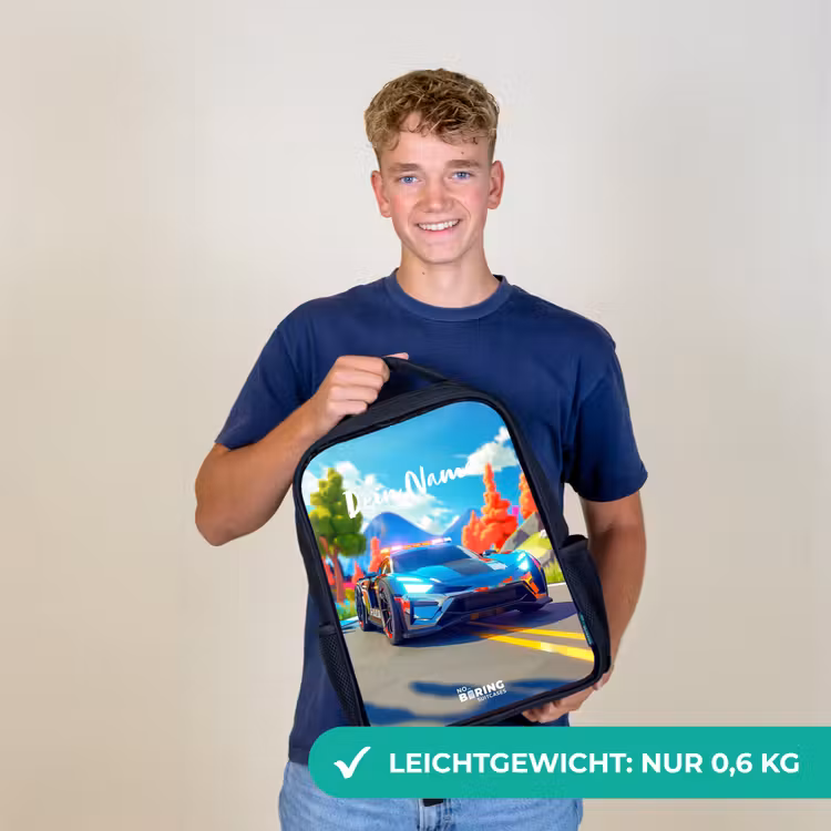 Sirene speedcar Rugzak - Zwart middel -sfeer7_DE
