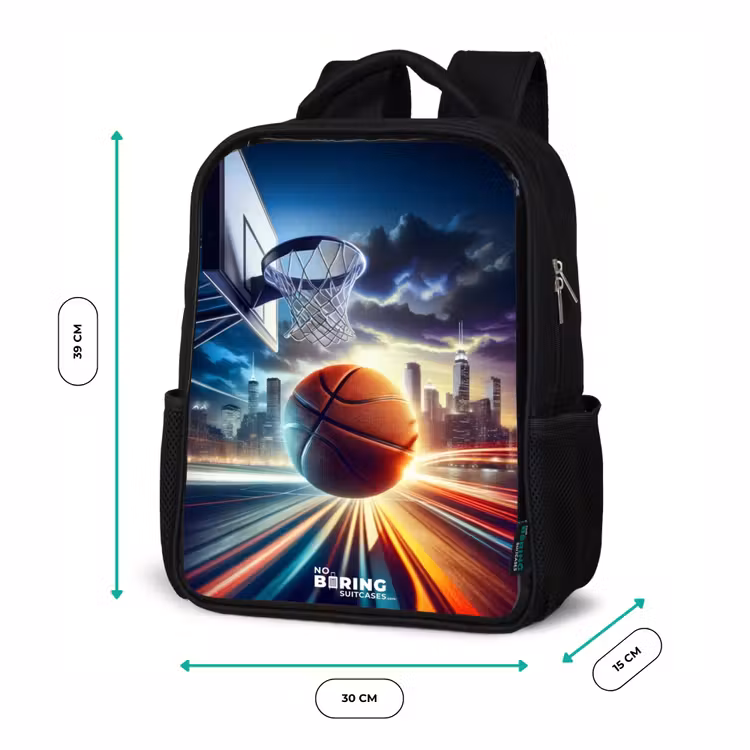 Slam dunk Rugzak - Zwart middel -productfoto_formaten