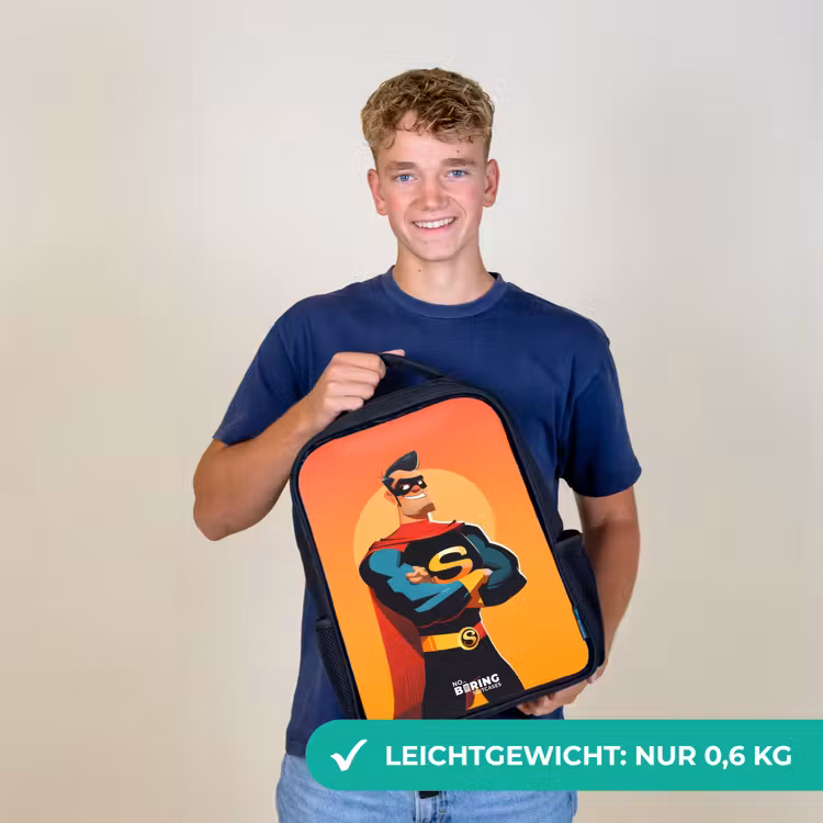 Sunny superhero Rugzak - Zwart middel -sfeer7_DE