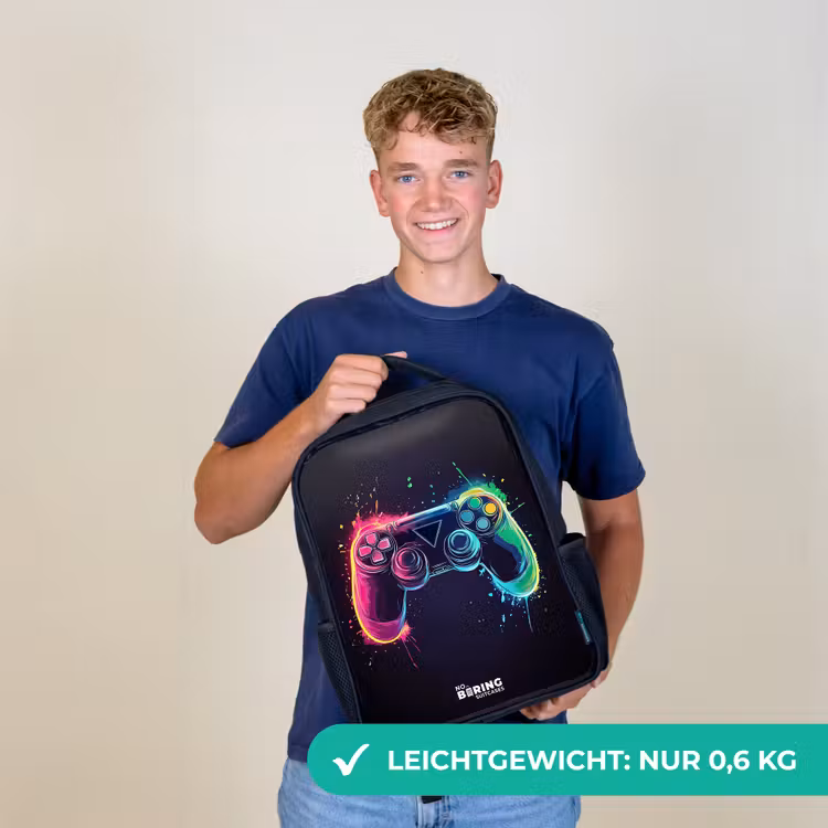 Game - Controller - Kleurrijk Rugzak - Zwart middel -sfeer7_DE