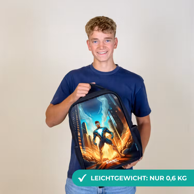 City superhero Rugzak - Zwart middel -sfeer7_DE