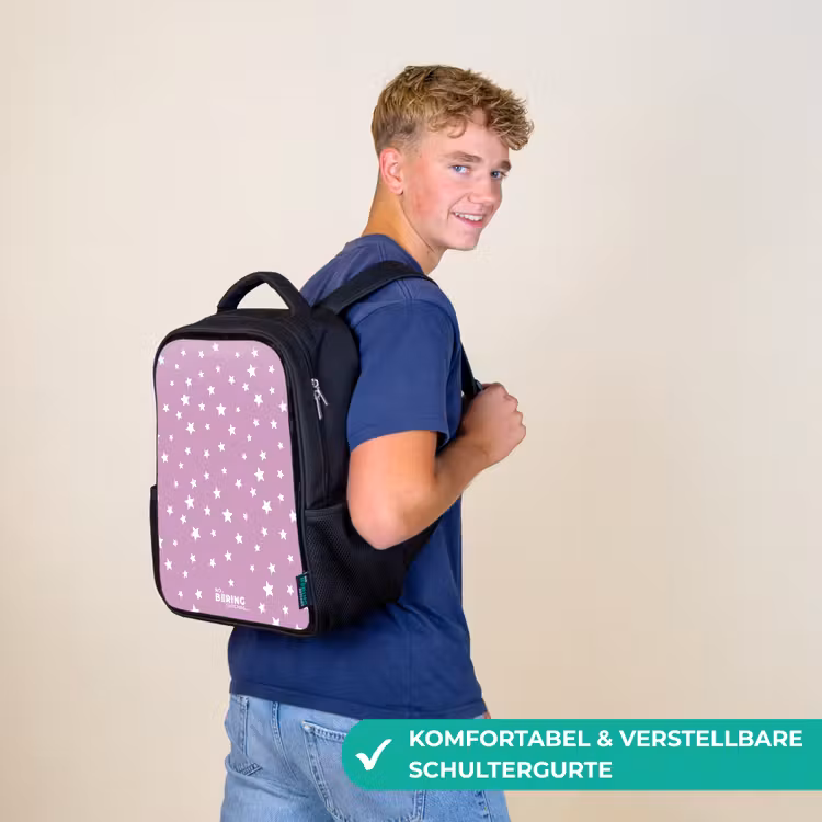 Sterrenstof Rugzak - Zwart middel -sfeer9_DE