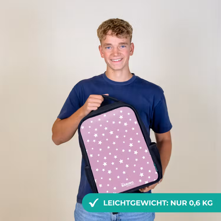 Sterrenstof Rugzak - Zwart middel -sfeer7_DE