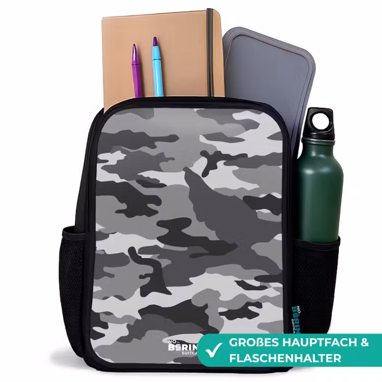 Camogrijs Rugzak - Zwart middel -inhoud_DE