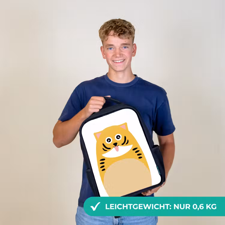 Dierenportret - kat - kinderen Rugzak - Zwart middel -sfeer7_DE