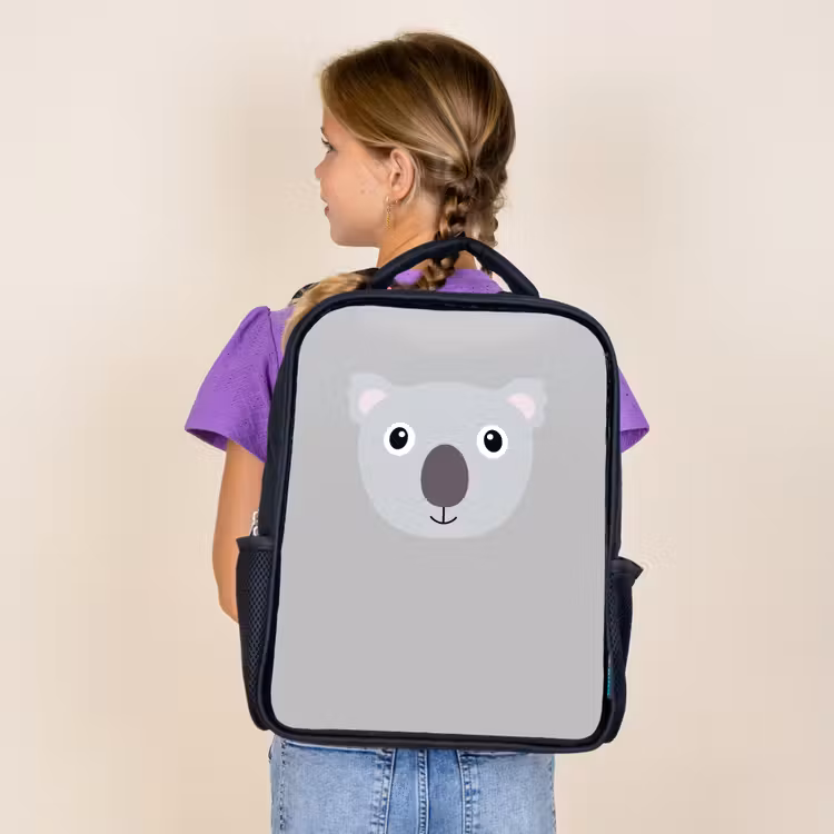 Dierenportret - Koala - grijs Rugzak - Zwart middel -sfeer5
