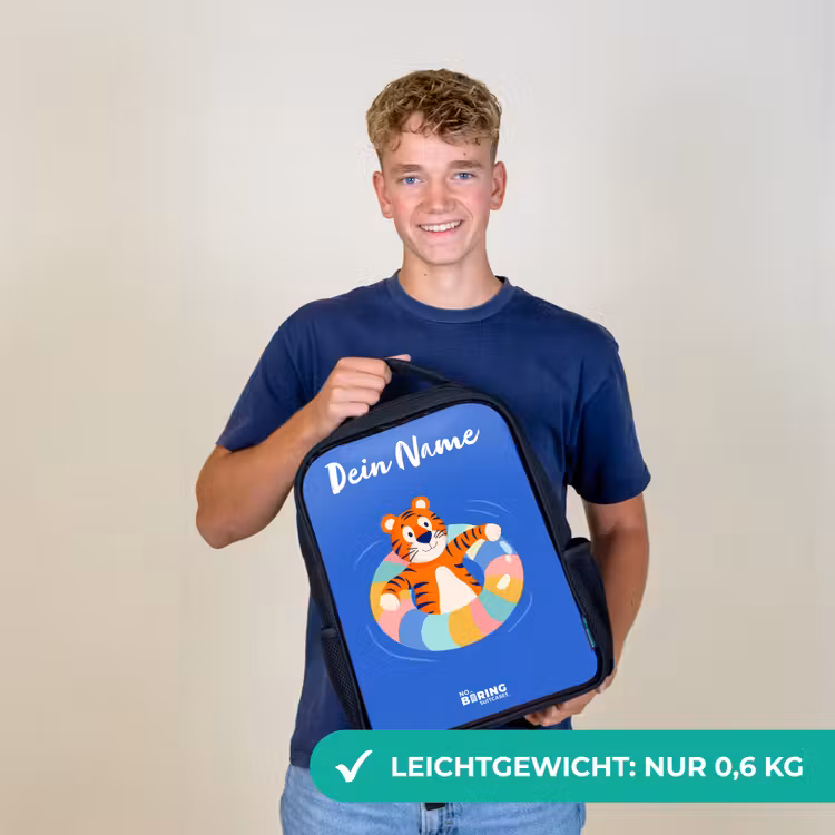 Tijger - Zwemband - Water Rugzak - Zwart middel -sfeer7_DE