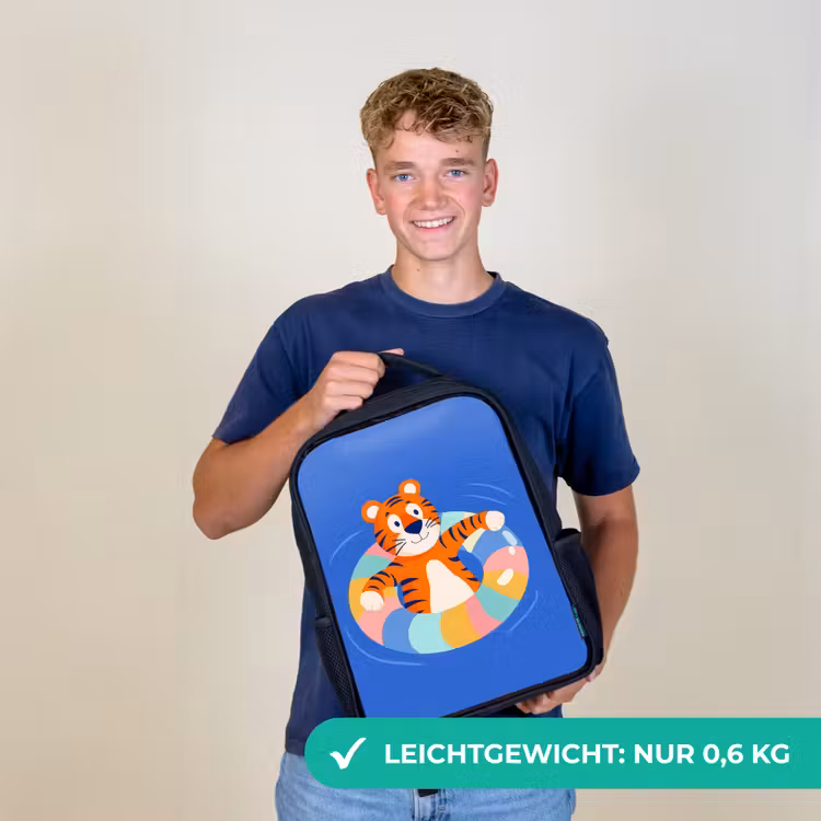 Tijger - Zwemband - Water Rugzak - Zwart middel -sfeer7_DE