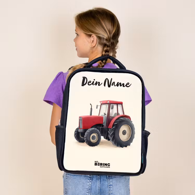 Tractor - Getekend - Rood Rugzak - Zwart middel -sfeer5