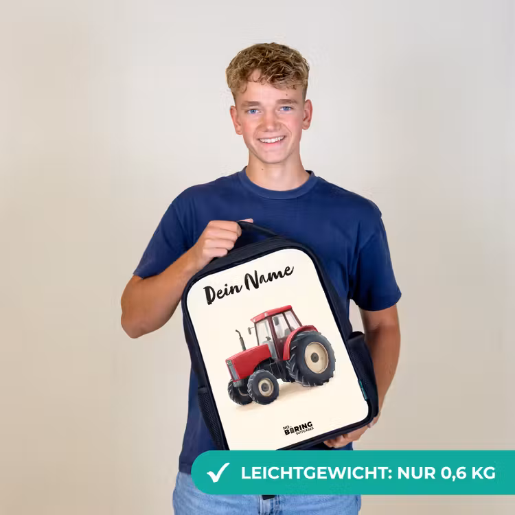 Tractor - Getekend - Rood Rugzak - Zwart middel -sfeer7_DE
