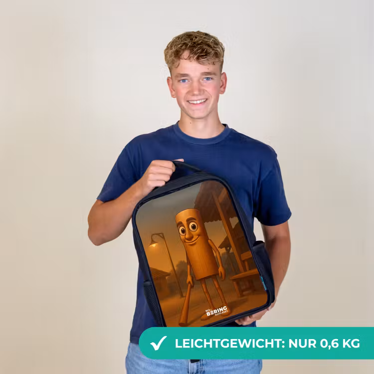 Tung Tung Tung Sahur Rugzak - Zwart middel -sfeer7_DE