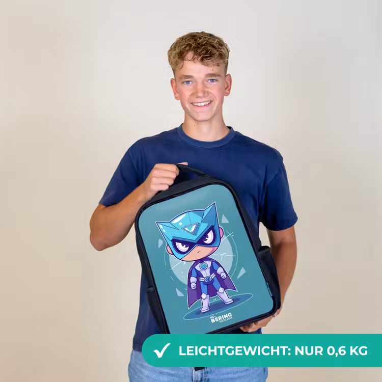 Turquoise tornado Rugzak - Zwart middel -sfeer7_DE