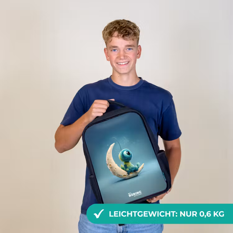 Dromerig Wezentje op de Maan Rugzak - Zwart middel -sfeer7_DE