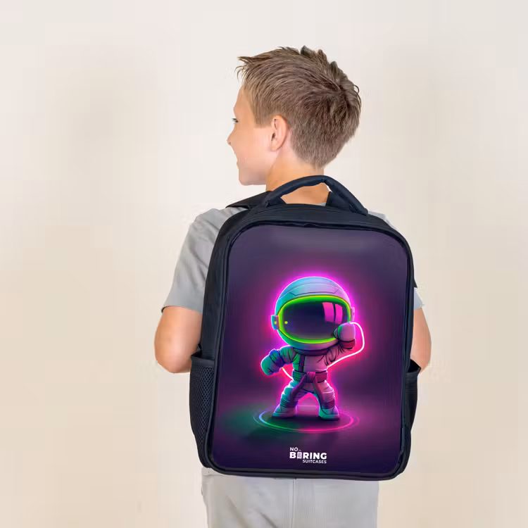 Space karate neon Rugzak - Zwart middel -sfeer2