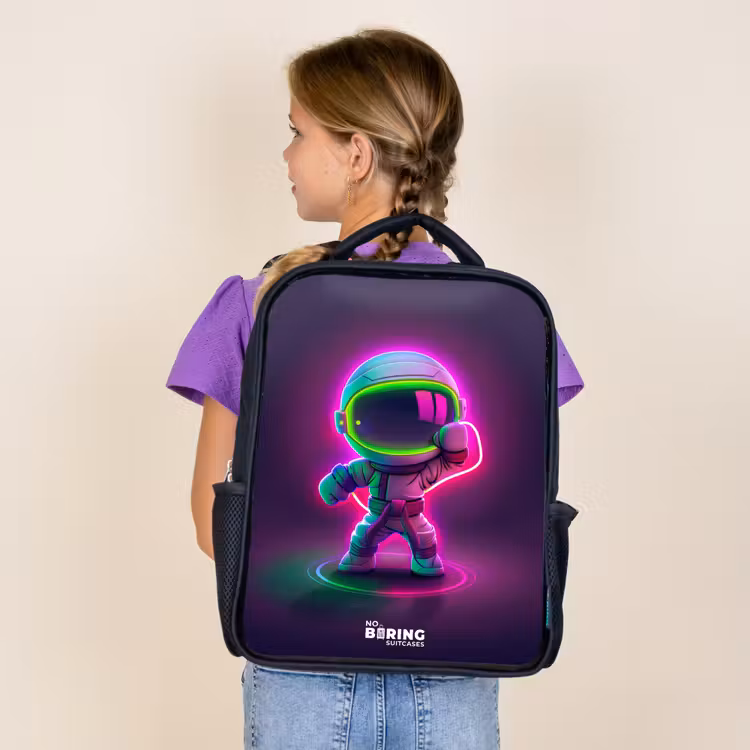 Space karate neon Rugzak - Zwart middel -sfeer5