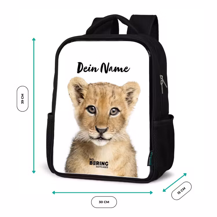 Winnie Welpje Rugzak - Zwart middel -productfoto_formaten