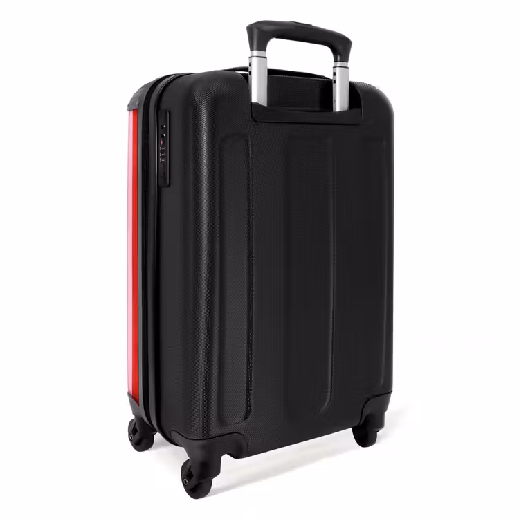 Koffer - A Little Break – Streifen – Rot – Rosa - A Little Break - Strepen - Rood - Roze NBS - Handbagage koffer - Vrouwen middel