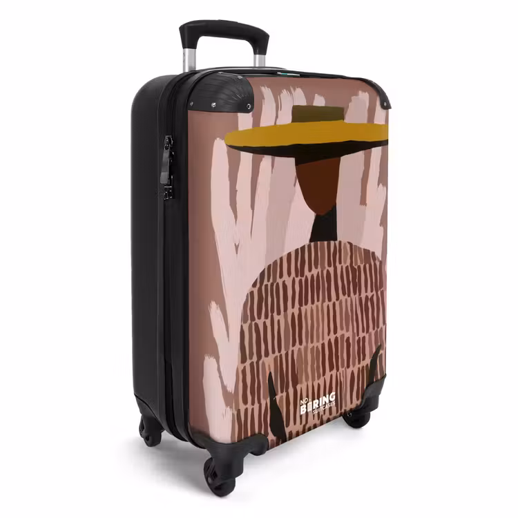 Abstract - Figuur - Illustratie - Hoed NBS - Handbagage koffer - Volwassenen Unisex middel -productfoto_3d