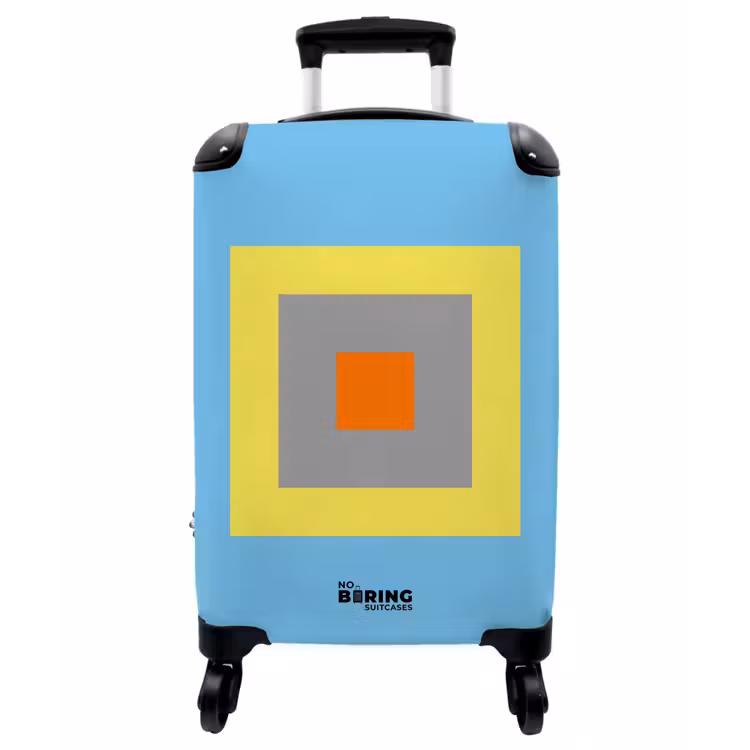 Koffer - Abstrakt – Geometrisch – Farbenfroh – Modern – Formen - Abstract - Geometrisch - Kleurrijk - Modern - Vormen NBS - Handbagage koffer - Vrouwen middel