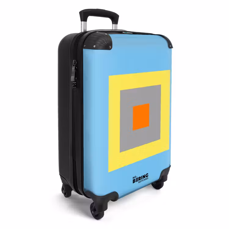 Koffer - Abstrakt – Geometrisch – Farbenfroh – Modern – Formen - Abstract - Geometrisch - Kleurrijk - Modern - Vormen NBS - Handbagage koffer - Vrouwen middel